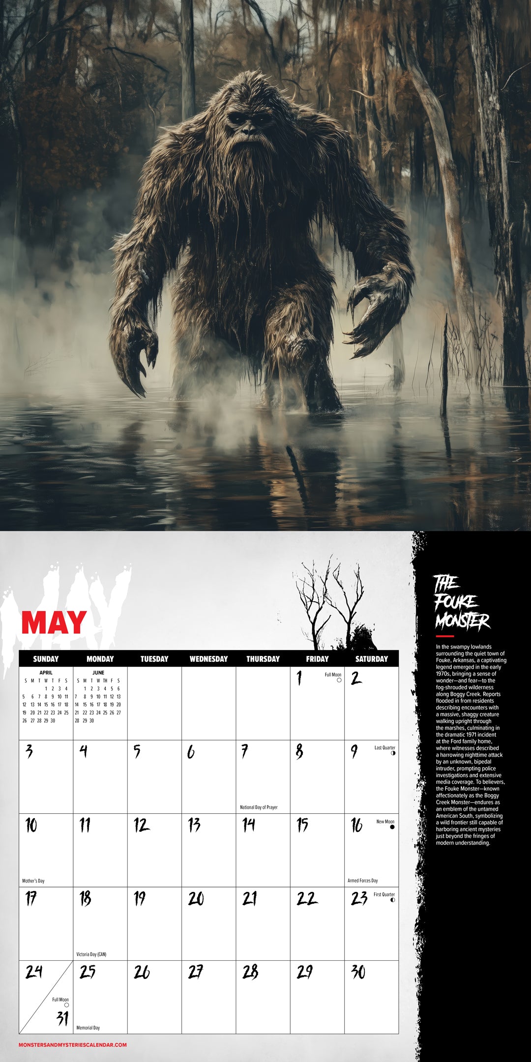2026 Monsters & Mysteries Calendar