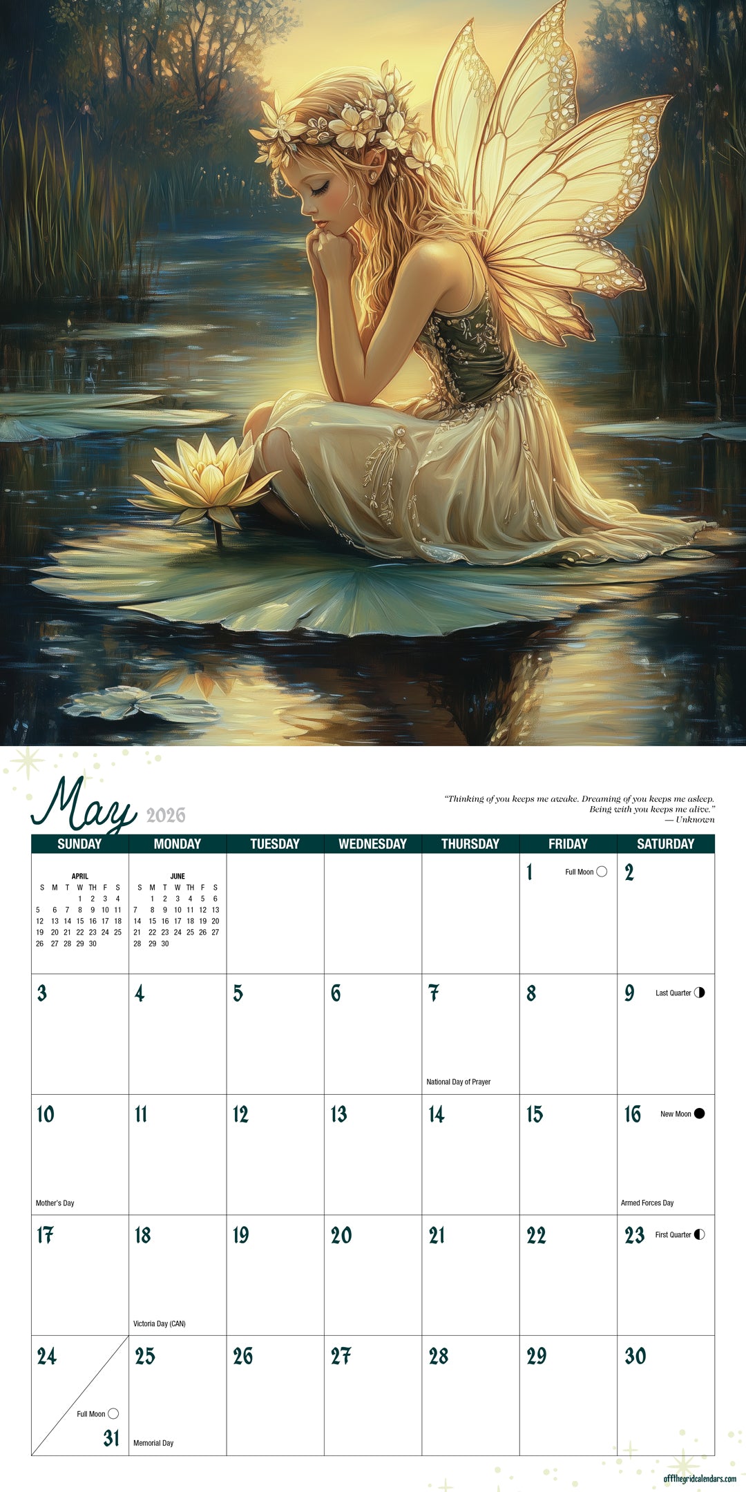 2026 A Fairy Tale Calendar