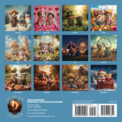 2026 Best Buddies: Puppies & Kittens Calendar