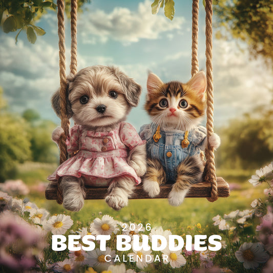 2026 Best Buddies: Puppies & Kittens Calendar