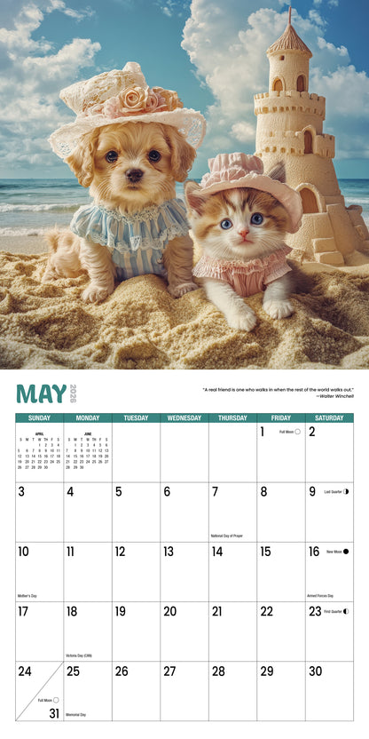 2026 Best Buddies: Puppies & Kittens Calendar