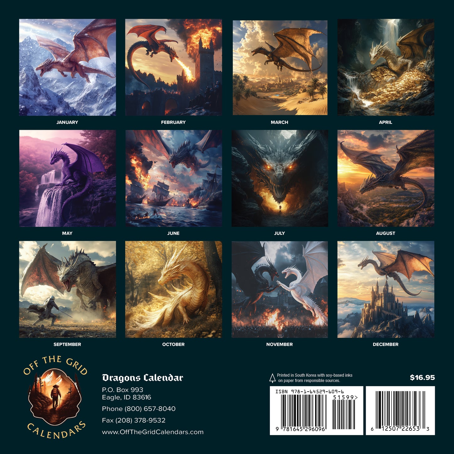 2026 Dragons Calendar