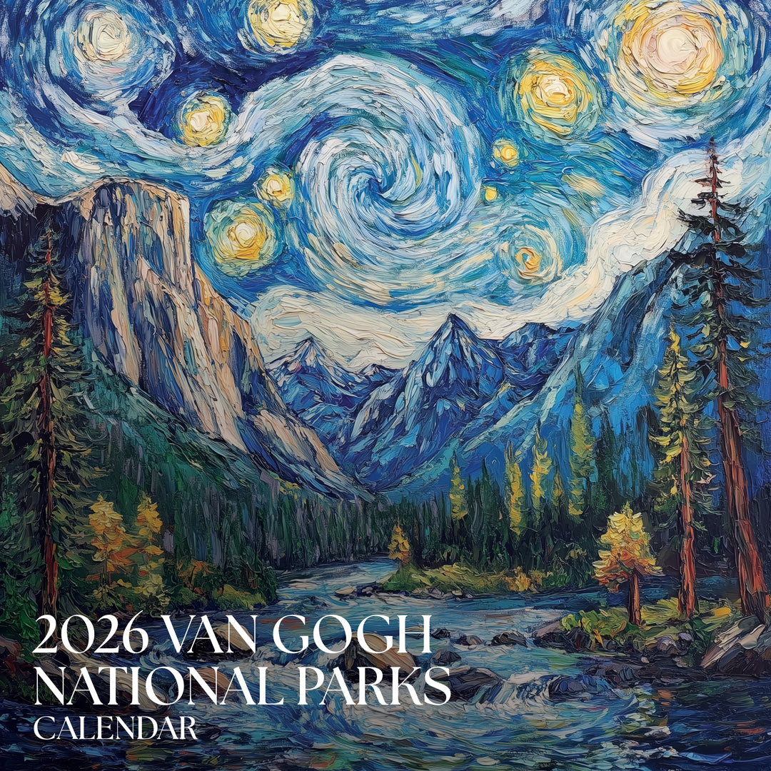 2026 Van Gogh National Parks Calendar (12x12)