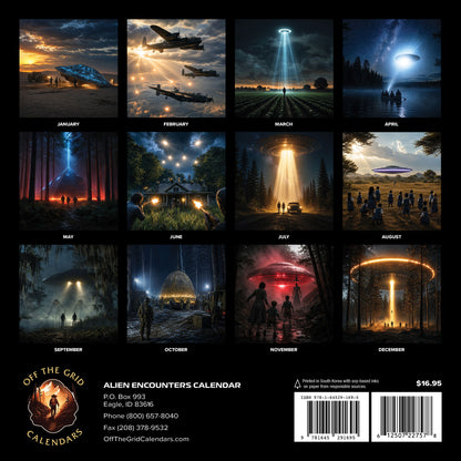 2027 Alien Encounters Calendar