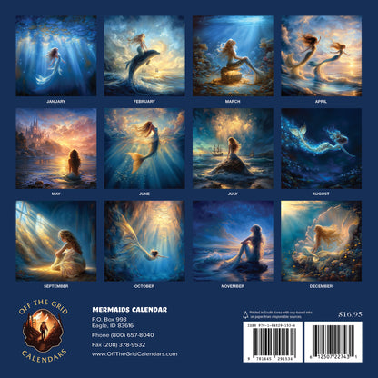 2027 Mermaids Calendar