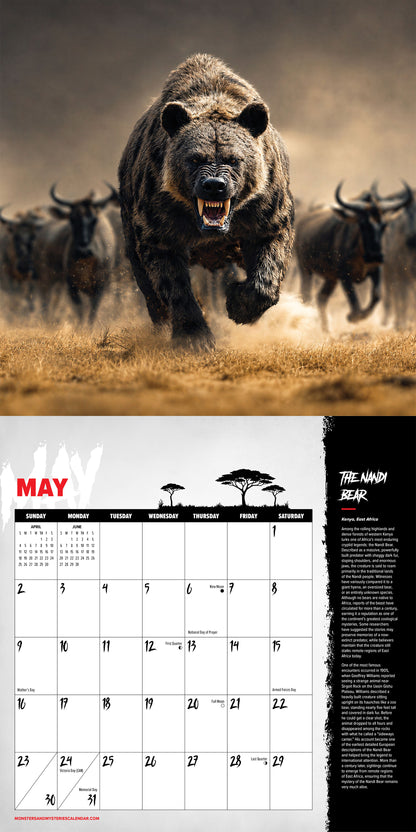 2027 Monsters & Mysteries Calendar