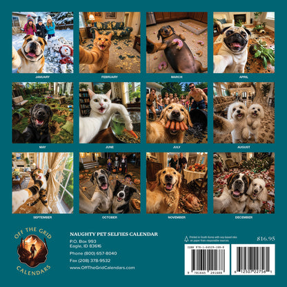 2027 Naughty Pet Selfies Calendar